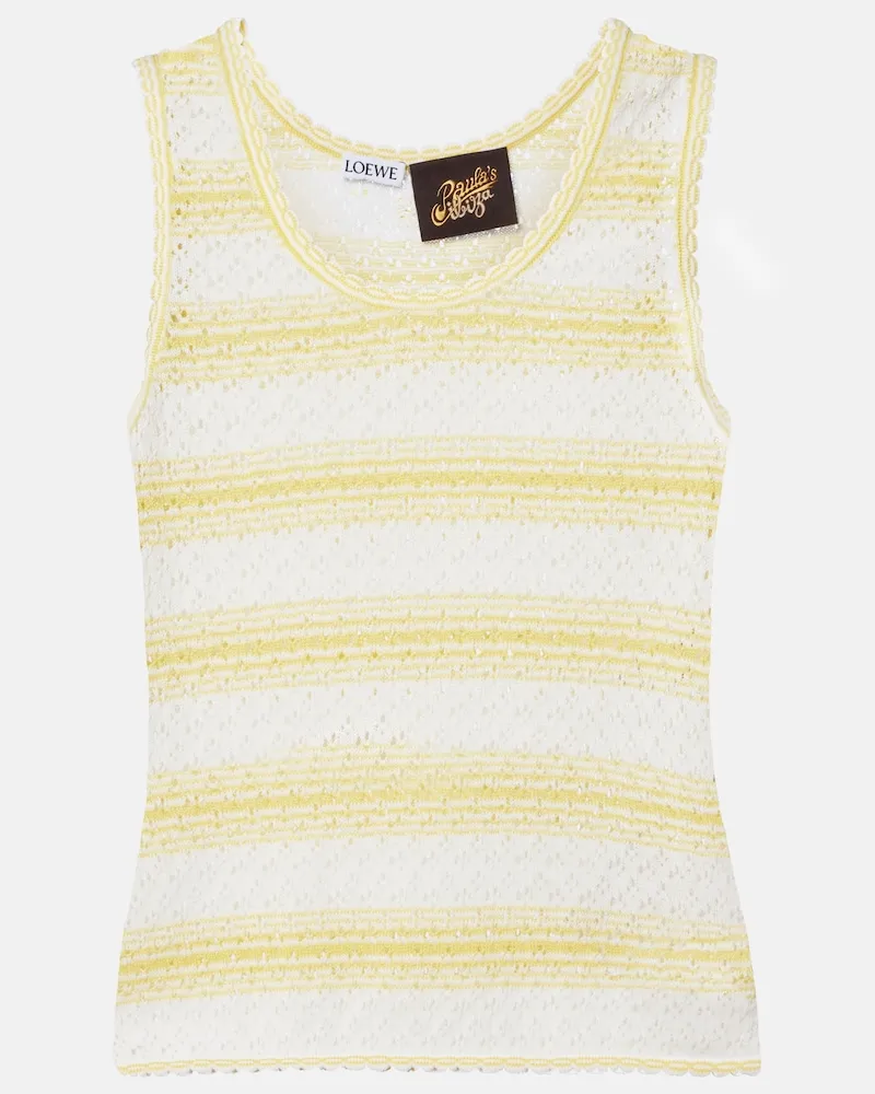 Loewe Paula's Ibiza - Top in misto cotone Giallo