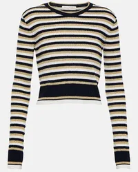 Valentino Garavani Pullover in lana e Lurex® a righe Multicolore