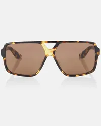 KHAITE x Oliver Peoples - Occhiali da sole squadrati Marrone