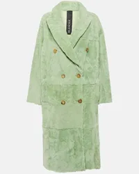 BLANCHA Cappotto in shearling Verde