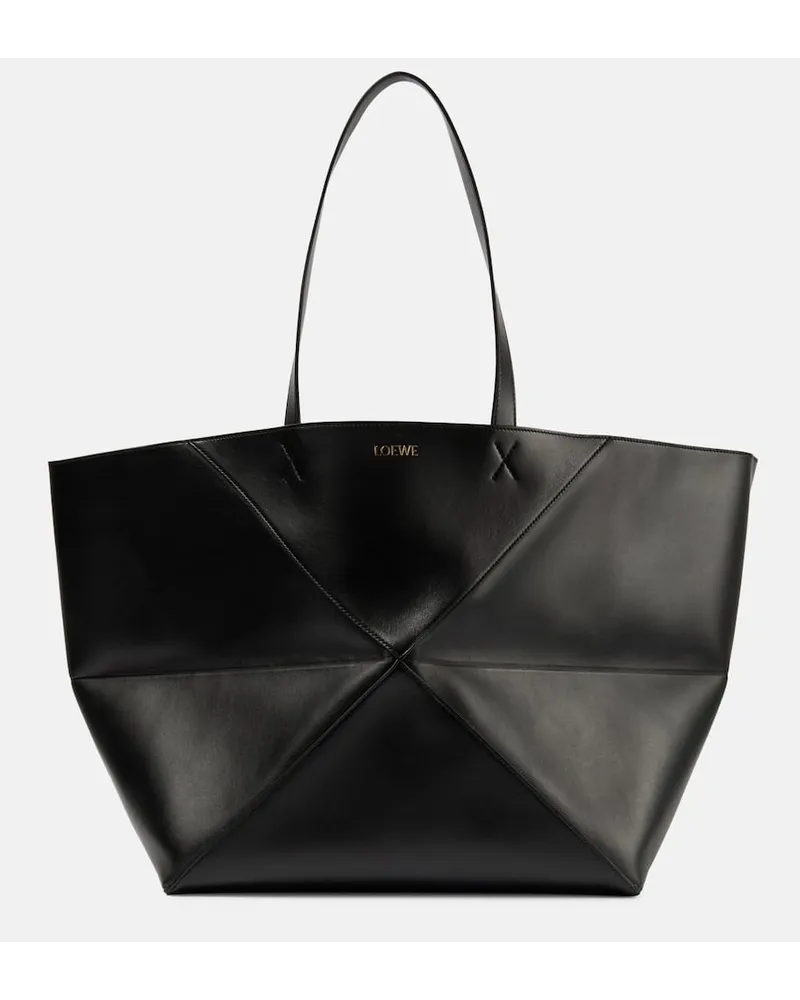 Loewe Borsa Puzzle Fold XL in pelle Nero
