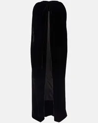 Rick Owens Mantella in velluto Nero