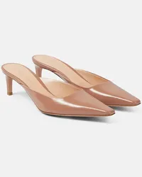 Gianvito Rossi Mules Lindsay in pelle Beige