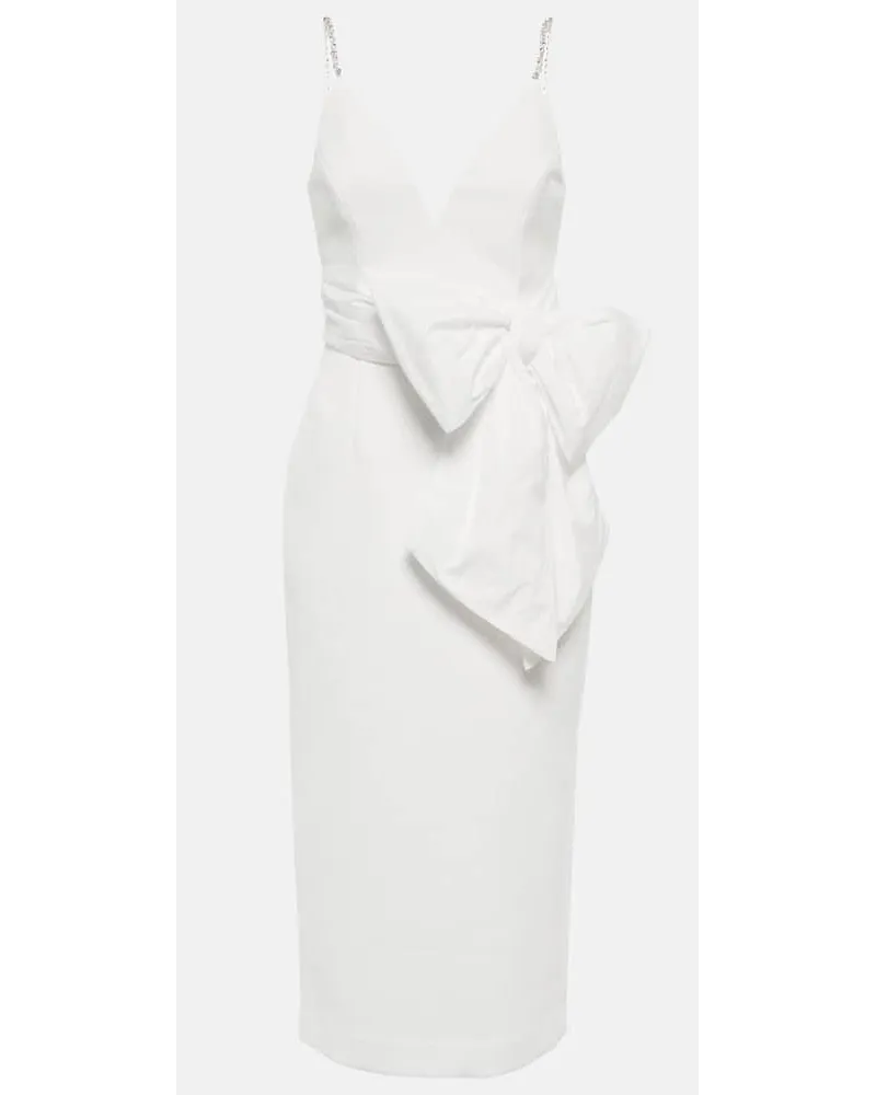 Rebecca Vallance Bridal - Abito midi Genevieve in crÃªpe Bianco