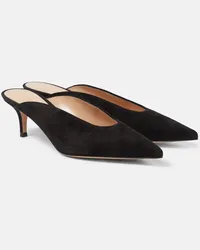 Gianvito Rossi Mules in suede Nero