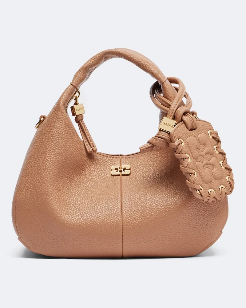 Ganni Borsa a mano Mini Beige