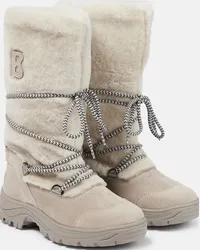 Bogner Stivali Alta Badia in shearling e suede Bianco