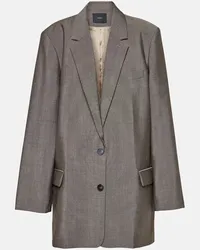 Joseph Blazer Allcroft in lana e mohair Marrone