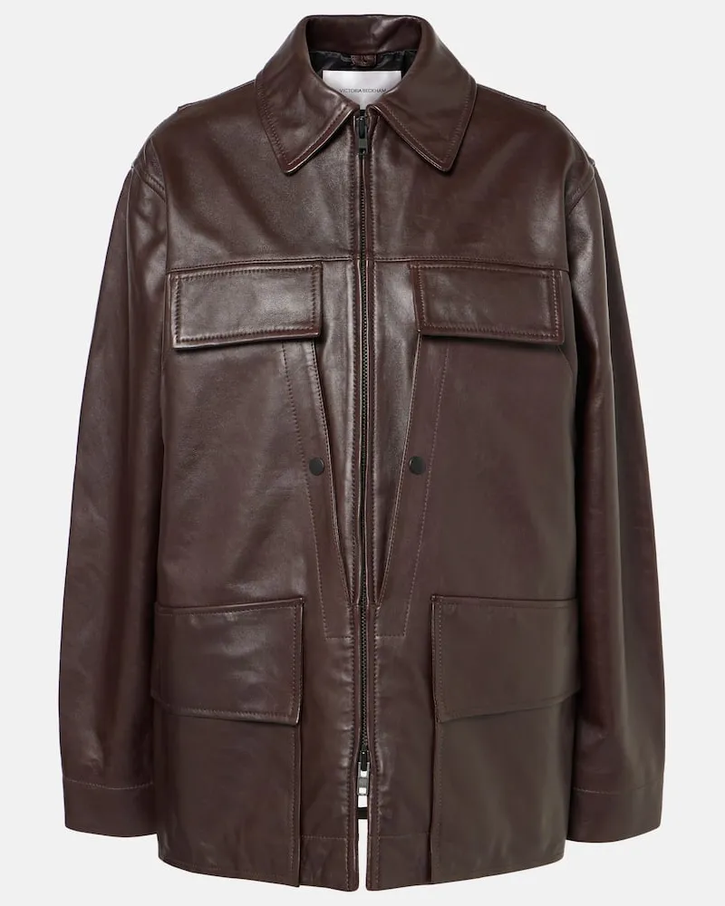 Victoria Beckham Giacca in pelle Chore Nero