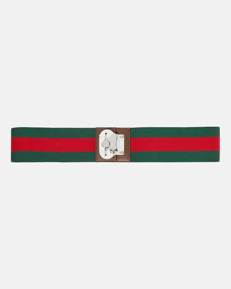 Gucci Cinghia per valigia Web Stripe Multicolore