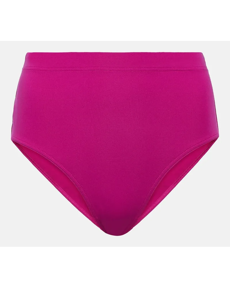 Eres Slip bikini Patine a vita alta Rosa