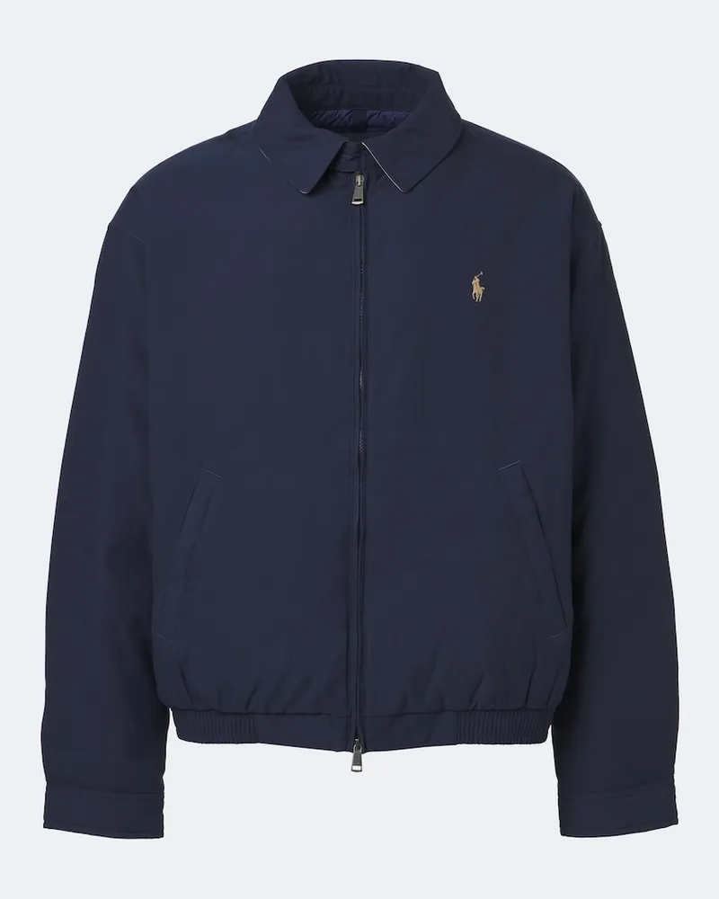 Ralph Lauren Giacca blouson in tessuto tecnico Blu