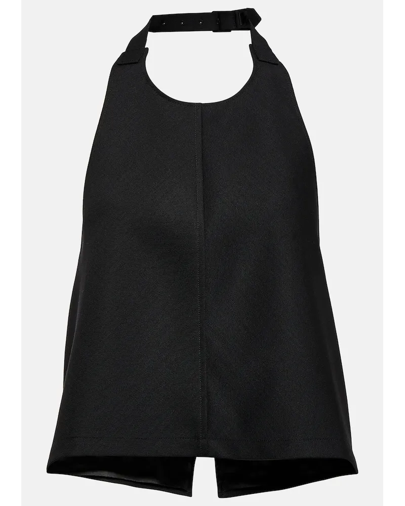 WARDROBE.NYC Tank top in lana Nero