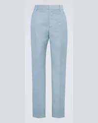 Alexander McQueen Pantaloni da abito in lana vergine Blu