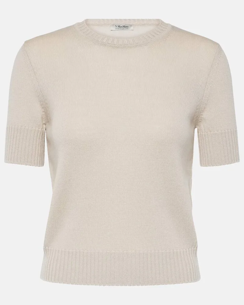 Max Mara Pullover Berge in lana Beige
