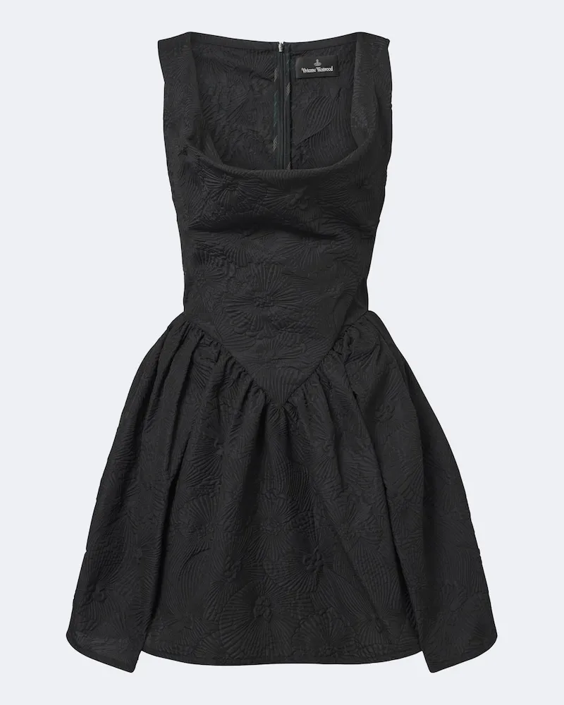 Vivienne Westwood Abito corto Sunday in jacquard Nero
