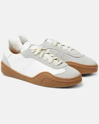 Acne Studios Sneakers in pelle con suede Bianco