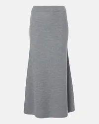 Max Mara Leisure - Gonna lunga Agile in lana Grigio