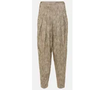 Pantaloni Asael in seta, canapa e cotone