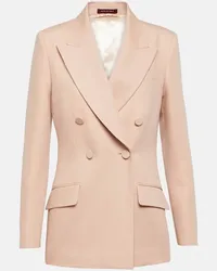 Gucci Blazer doppiopetto in lana e mohair Rosa