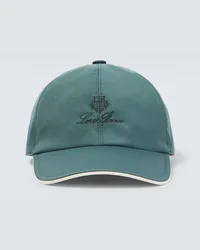 Loro Piana Cappello da baseball con logo Verde