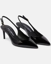 Dolce & Gabbana Pumps slingback Cardinale in vernice Nero