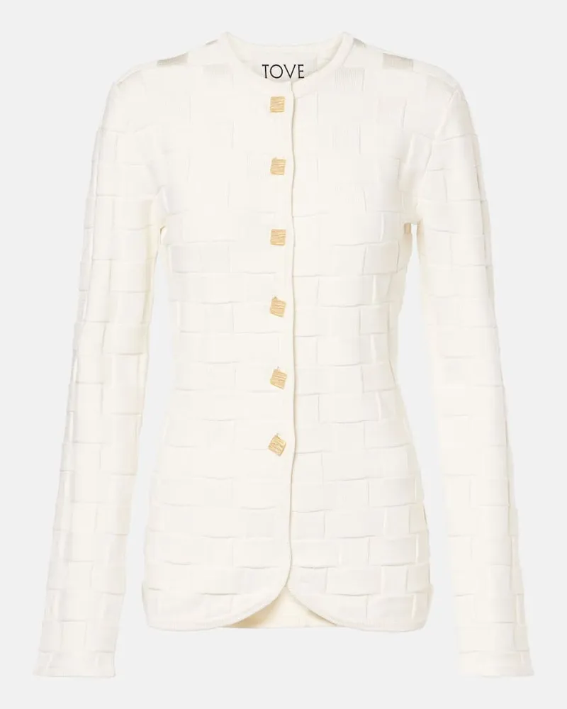 TOVE Giacca Uma in jacquard Bianco