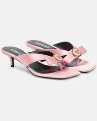 Versace Sandali infradito Medusa in raso Rosa