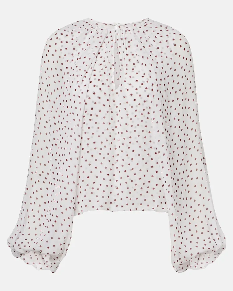 Dorothee Schumacher Blusa Dancing Dots Bianco