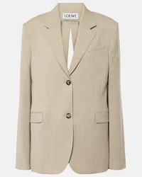 Loewe Blazer in lana Beige