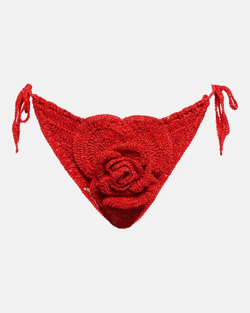 Magda Butrym Slip bikini a maglia Rosso