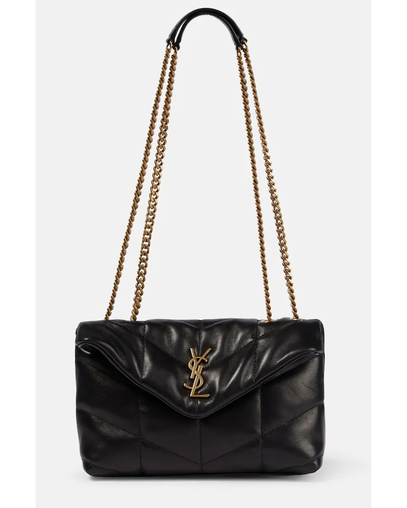 Saint Laurent Borsa a spalla Puffer Toy in pelle Nero