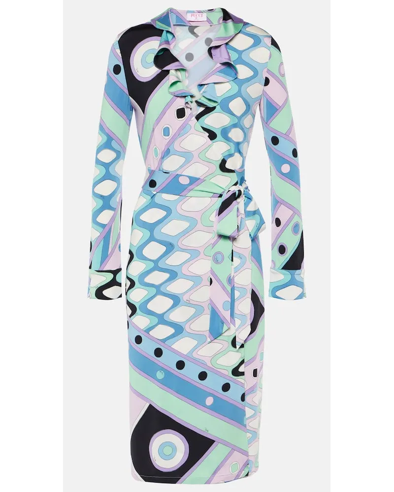Emilio Pucci Abito a portafoglio Vivara Multicolore