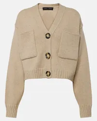 Proenza Schouler Cardigan Sofia in misto cashmere Beige