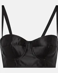 Dolce & Gabbana x Kim - Bustier in raso Nero