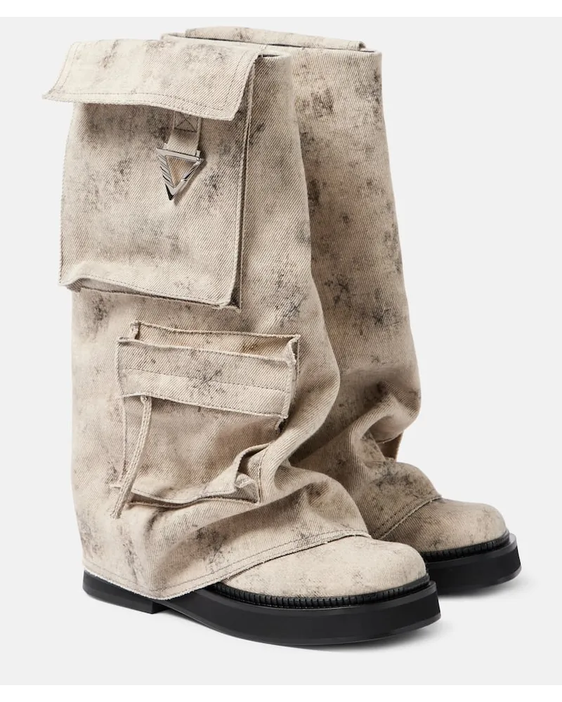 ATTICO Stivali Robin in canvas Beige