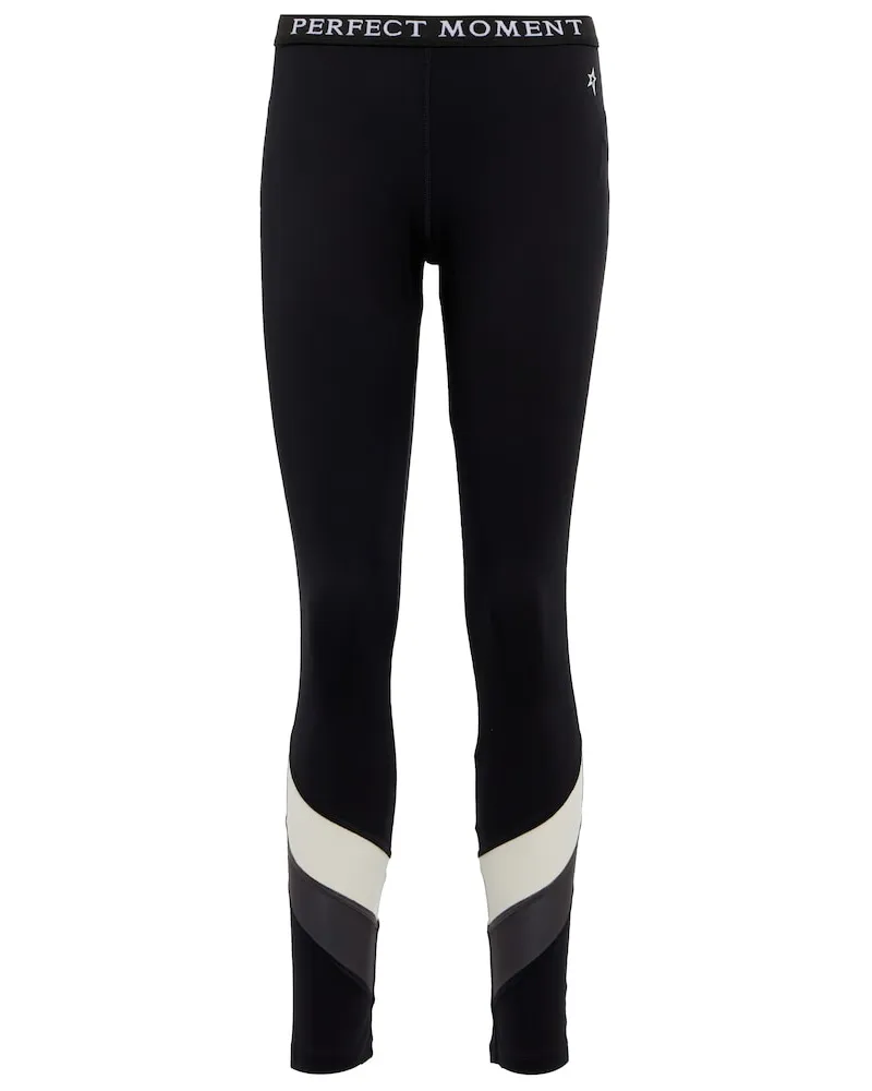 Perfect Moment Leggings Chevron a vita media Multicolore