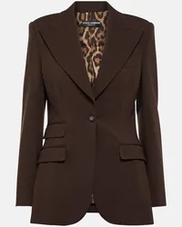 Dolce & Gabbana Blazer in cady Marrone