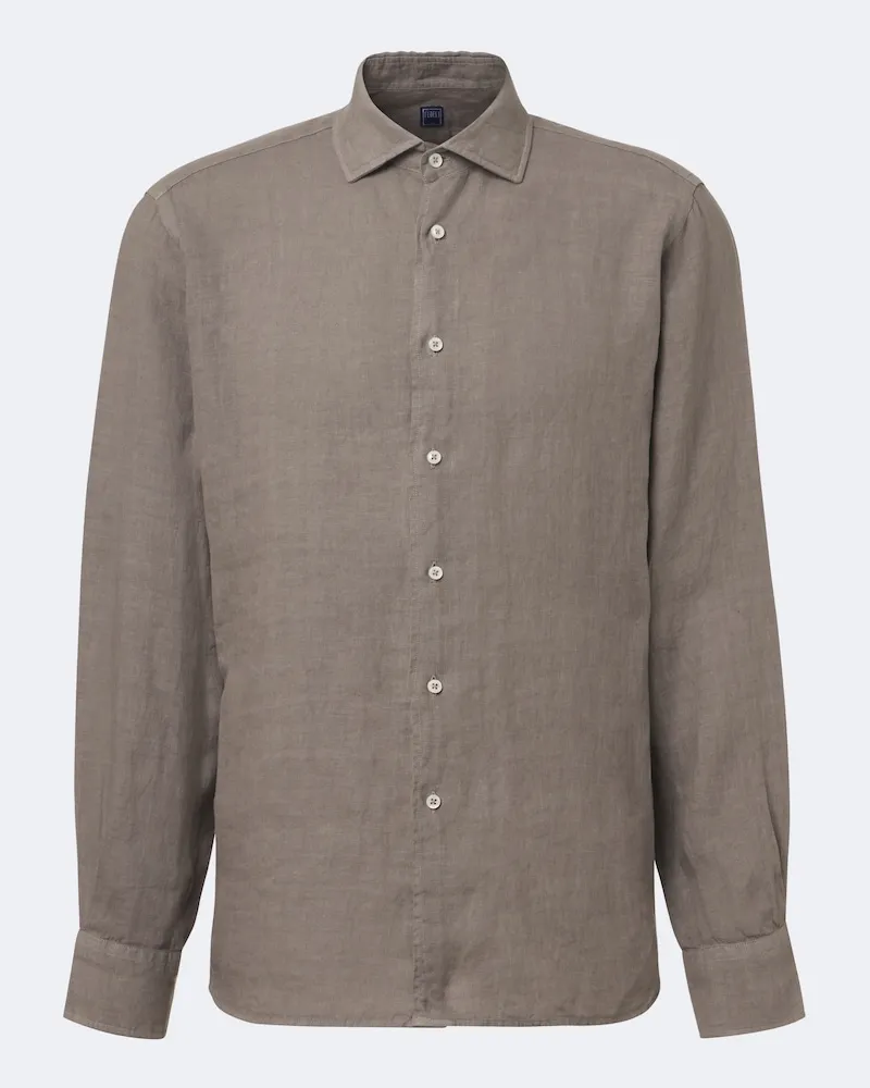 Fedeli Camicia in lino Beige