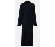 Cappotto in lana vergine con cintura