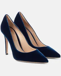 Gianvito Rossi Pumps Gianvito 105 in velluto Blu