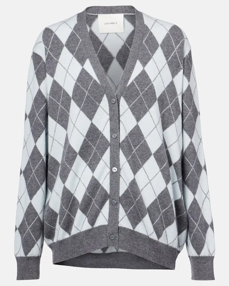 Lisa Yang Cardigan Raelyn in cashmere Blu
