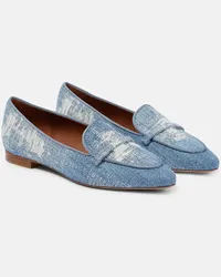 Malone Souliers Mocassini Bruni in denim Blu