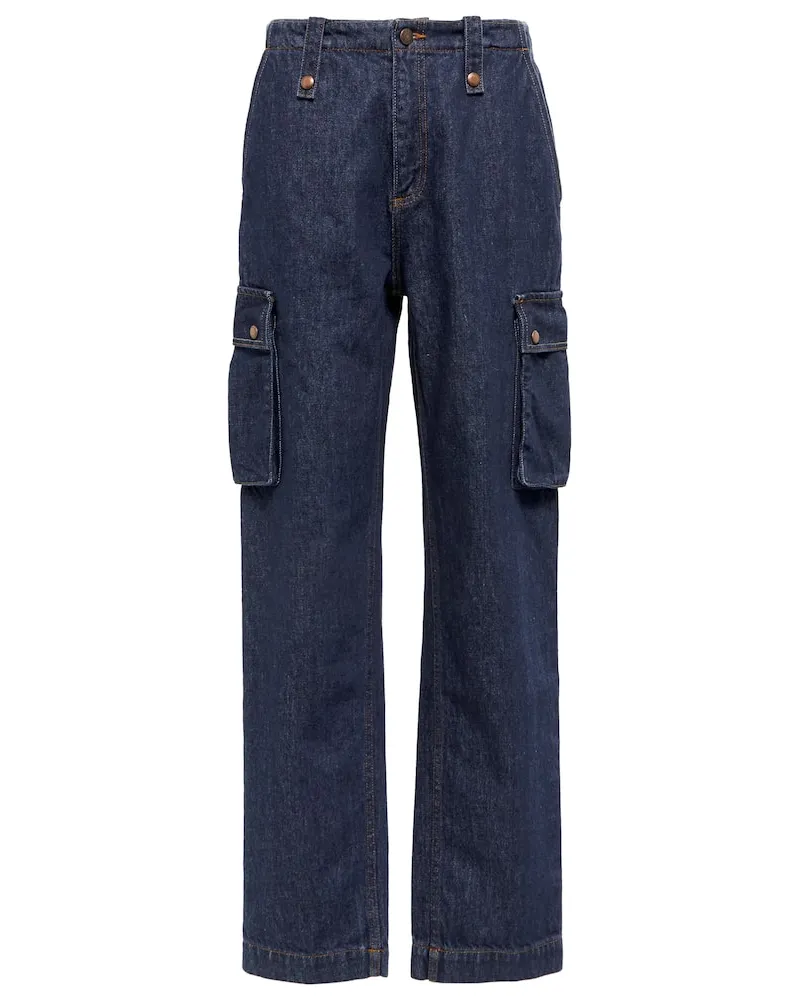 Magda Butrym Jeans regular a vita media Blu