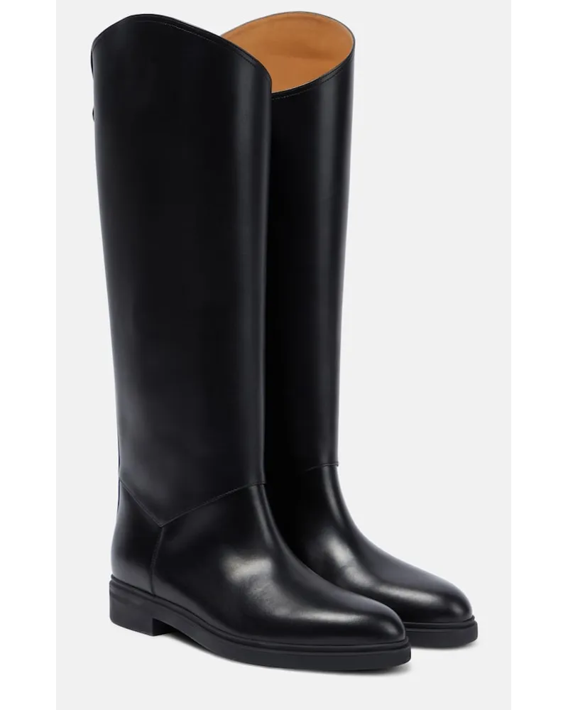 Loro Piana Stivali Kilda in pelle Nero