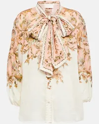 Zimmermann Blusa Chintz in ramia con stampa Multicolore