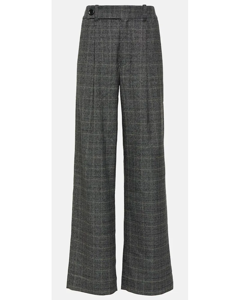 Proenza Schouler White Label - Pantaloni a gamba larga a quadri Multicolore