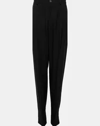 Balenciaga Pantaloni-stivali in lana Nero