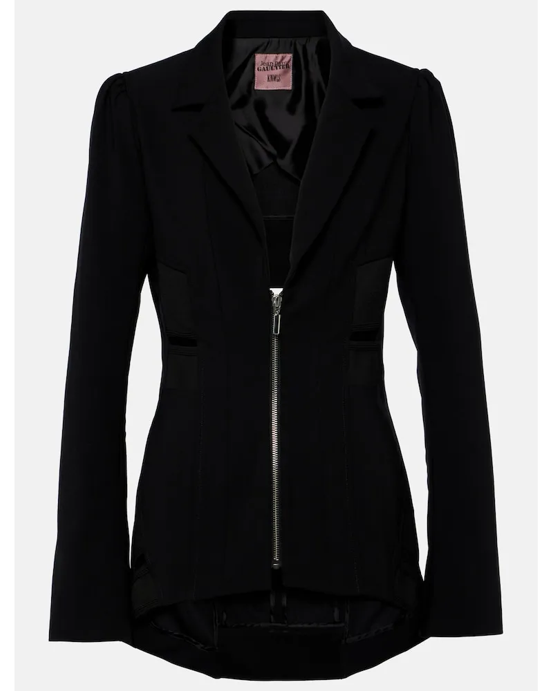 Jean Paul Gaultier Blazer con zip Nero