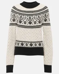 KHAITE Pullover Guy in cashmere Bianco